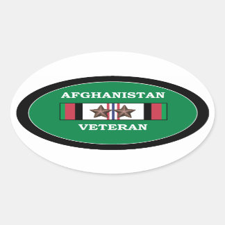 Adesivo Oval Afeganistão Veteran Stickers 2 ACS