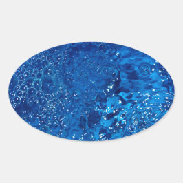 Adesivo Oval Água azul