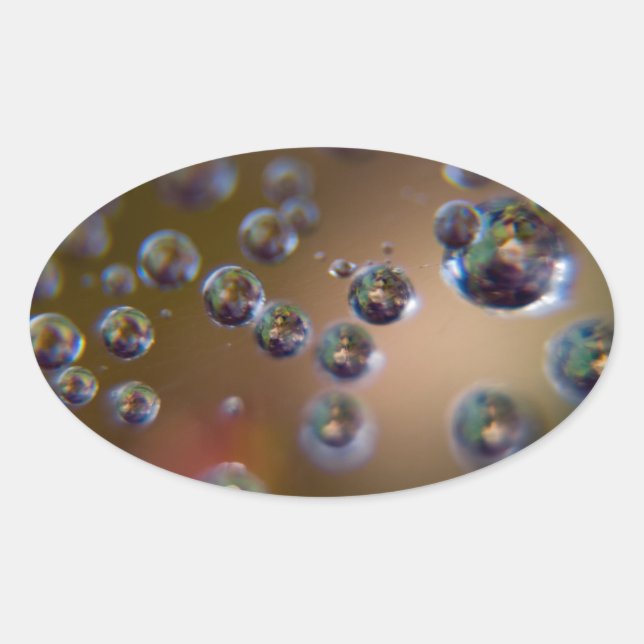 Adesivo Oval Água em Movimento (Frente)