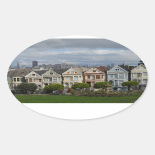Adesivo Oval Alamo Square, São Francisco