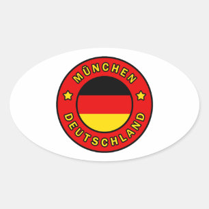 Adesivo Oval Alemanha de München