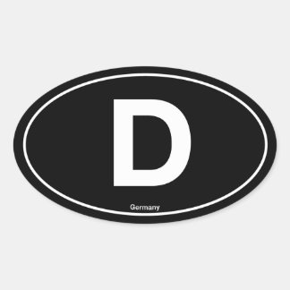 Adesivo Oval Alemanha Oval