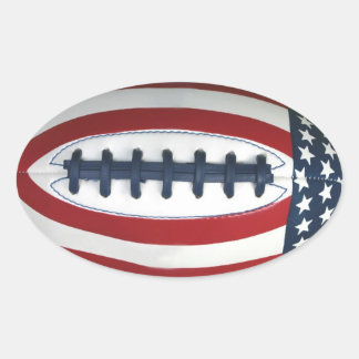 Adesivo Oval All-American Football Sticker