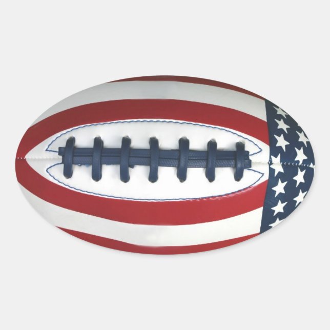 Adesivo Oval All-American Football Sticker (Frente)