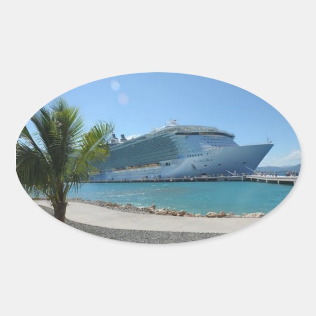 Adesivo Oval Allure of the Seas (Frente)