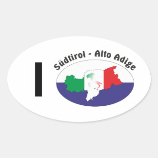 Adesivo Oval Alto Adige - Alto Adige Itália - Italia Kleber