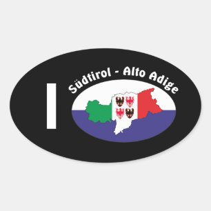 Adesivo Oval Alto Adige - Alto Adige Itália - Italia Kleber