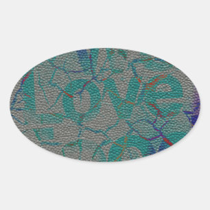 Adesivo Oval Amor