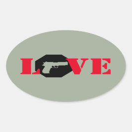 ADESIVO OVAL AMOR