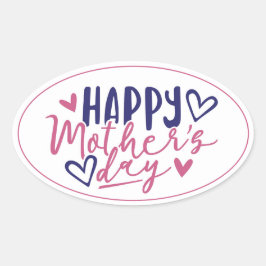 Adesivo Oval Amor em Cada Letra