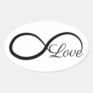 Adesivo Oval Amor Infinito