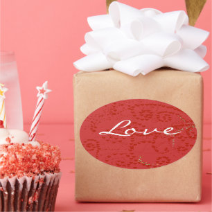 Adesivo Oval Anime Love- Personalize -