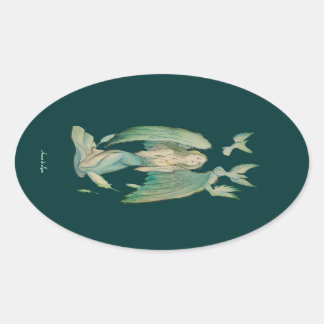 Adesivo Oval Anjo da Paz 2