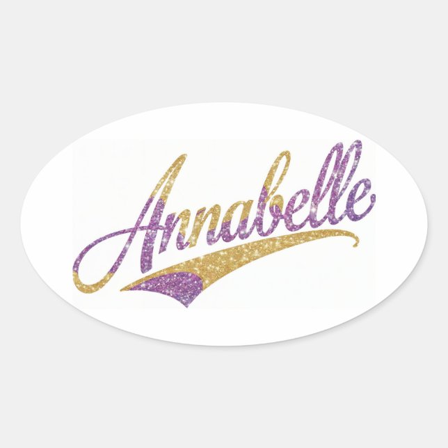 Adesivo Oval Annabelle Stickers Oval (Frente)