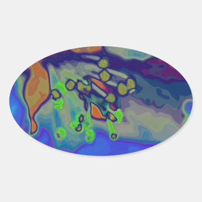 Adesivo Oval Apfelblüte (Frente)