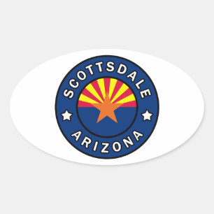 Adesivo Oval Arizona de Scottsdale