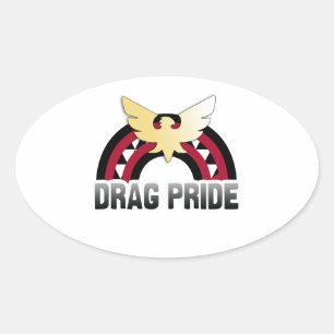 Adesivo Oval Arrastar Orgulho