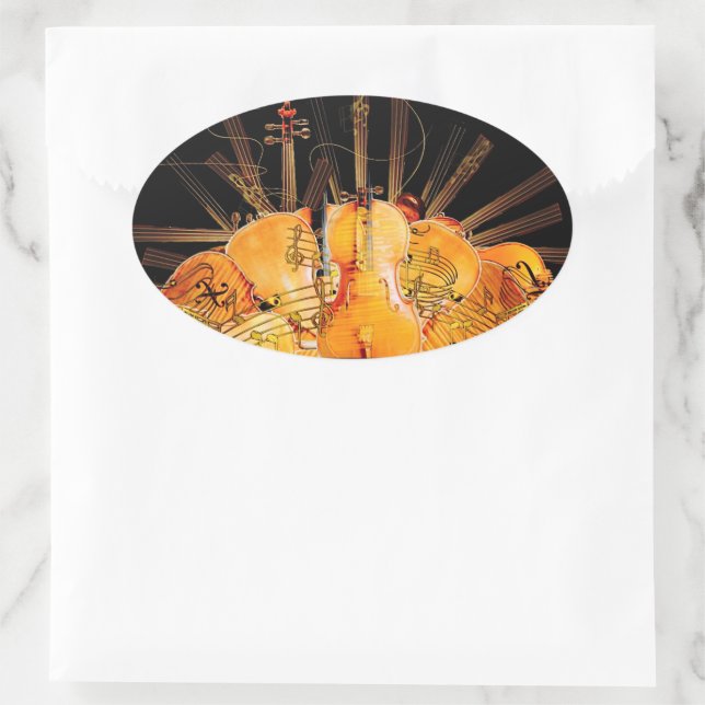 ADESIVO OVAL AS CORDAS DE SOL (Bolsa)