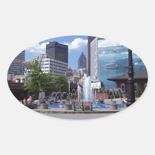 Adesivo Oval Atlanta (Frente)