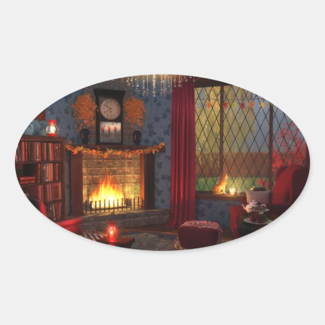 Adesivo Oval Autoadesivos de Tranquilidade (Frente)