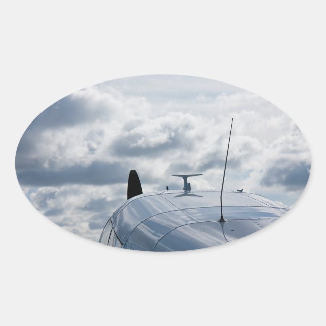 Adesivo Oval Avião (Frente)