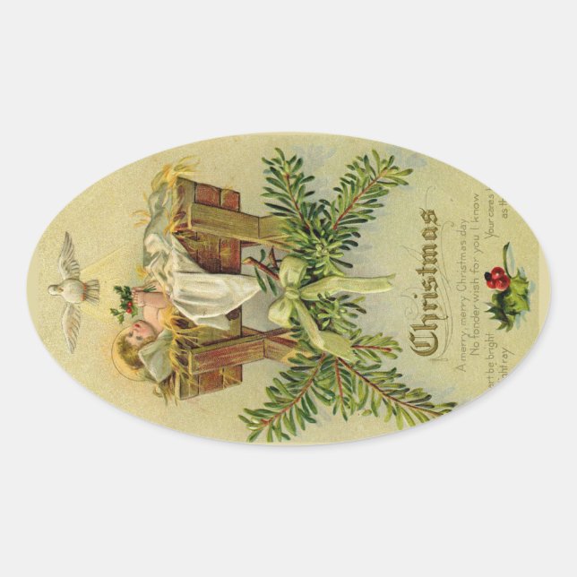 Adesivo Oval Baby Jesus (Frente)