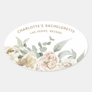 Adesivo Oval Bachelorette Weekend Party Favor oferta personaliz