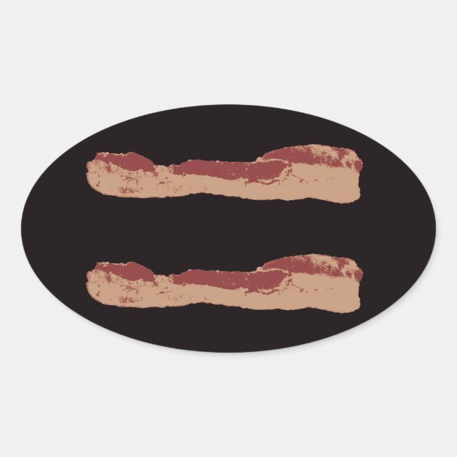 Adesivo Oval Bacon Igualdade (Frente)