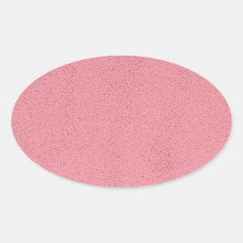 Adesivo Oval Bagunça Rosa Quente