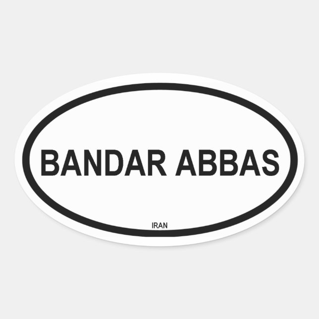 ADESIVO OVAL BANDAR ABBAS (Frente)