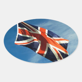 Adesivo Oval Bandeira da União