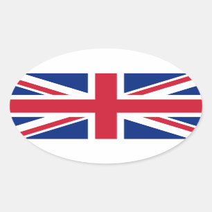 Adesivo Oval Bandeira Nacional do Reino Unido