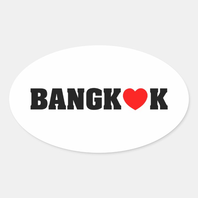 ADESIVO OVAL BANGKOK LOVE (Frente)