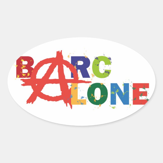 Adesivo Oval Barcalone (Frente)