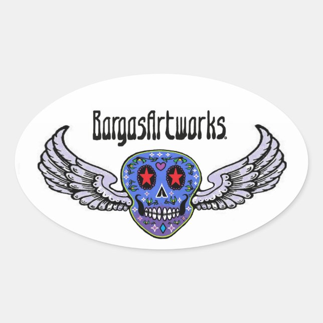 Adesivo Oval BargasArtworks Logo Sticker (Frente)