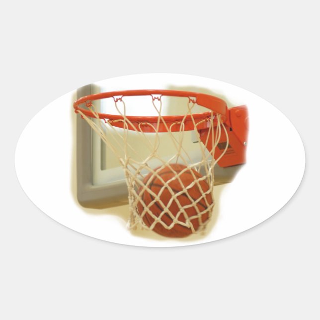 Adesivo Oval Basquete (Frente)