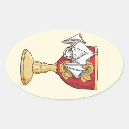 Adesivo Oval Bat Branco