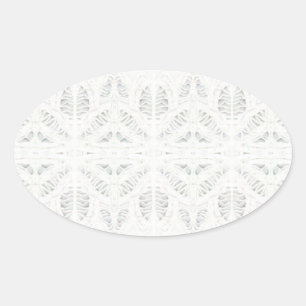 Adesivo Oval BATTENBURG LACE Oval Stickers