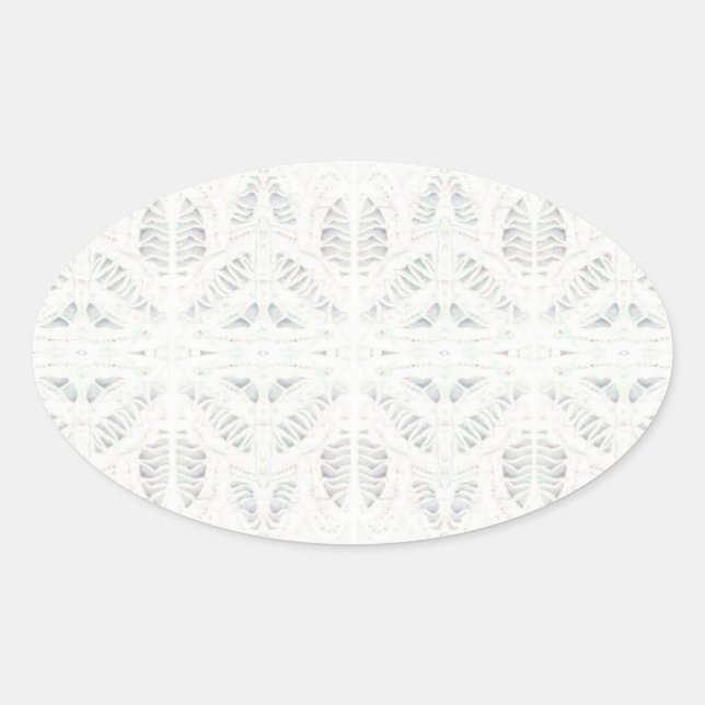 Adesivo Oval BATTENBURG LACE Oval Stickers (Frente)