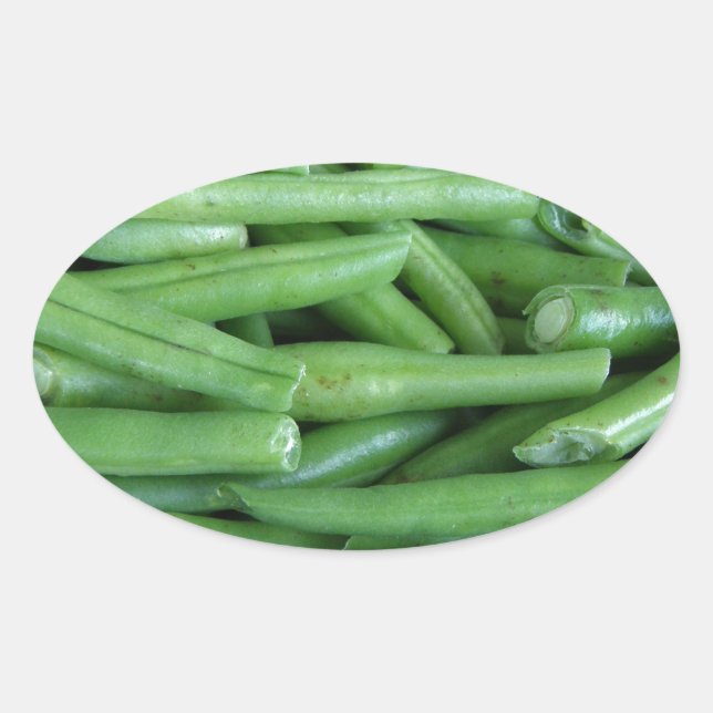 Adesivo Oval Bean Verde (Frente)