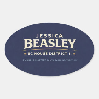 Adesivo Oval Beasley para SC House Distrito 11