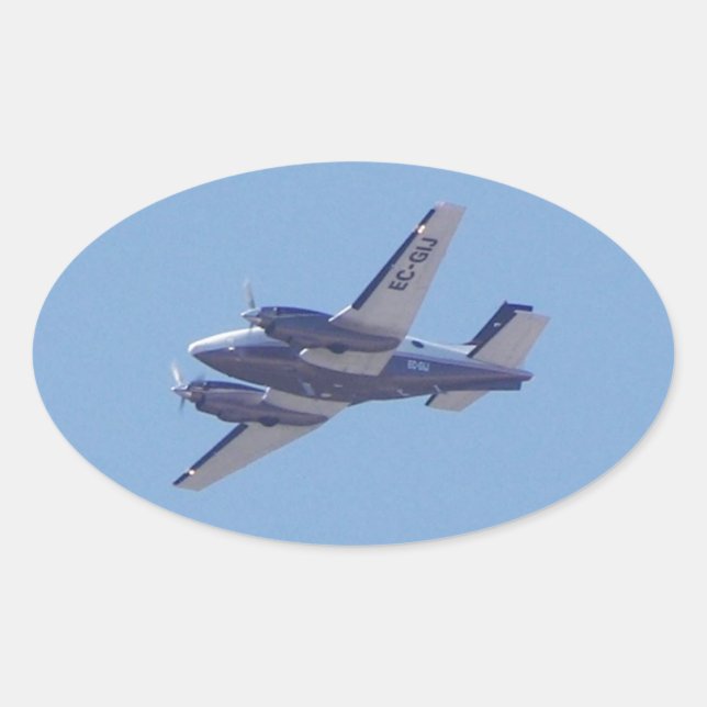 Adesivo Oval Beech B90 King Air (Frente)