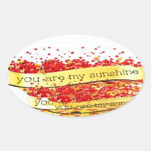 ADESIVO OVAL BEIJOS SUNSHINE