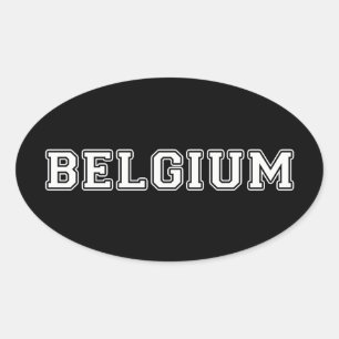 Adesivo Oval Bélgica
