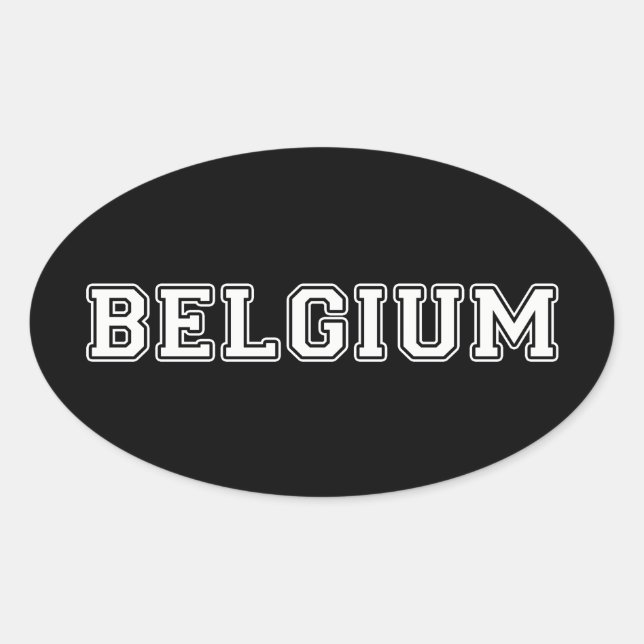 Adesivo Oval Bélgica (Frente)