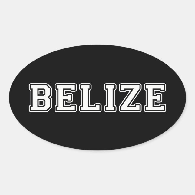 Adesivo Oval Belize (Frente)