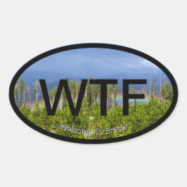 Adesivo Oval Bem-vindo ao Fraser