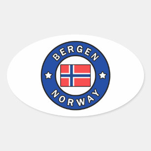 Adesivo Oval Bergen Noruega