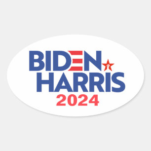 Adesivo Oval Biden Harris 2024