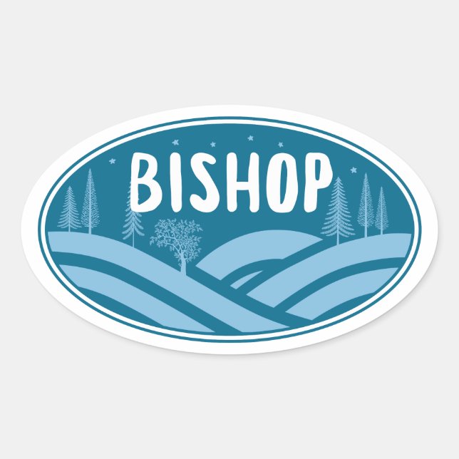 Adesivo Oval Bishop California Outdoor (Frente)